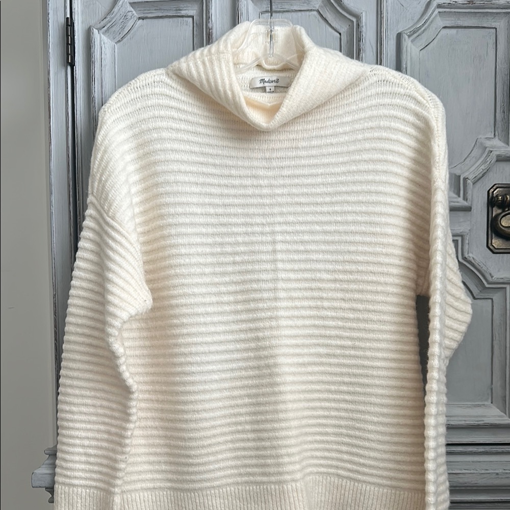 Madewell Cream Cowl Turtleneck Sweater - Picture 3 of 4
